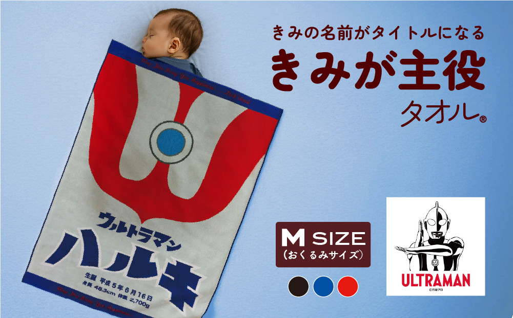 あとから選べる！名入れバースタオル 【 Ｍサイズ 】 はらぺこあおむし｜くまのがっこう｜ウルトラマン｜ゴジラ｜ロディ｜レオ・レオニ｜かいじゅうステップ｜ちびゴジラ｜