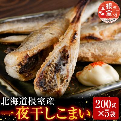 ふるさと納税 根室市 【北海道根室産】一夜干しこまい200g×5袋 A-70012