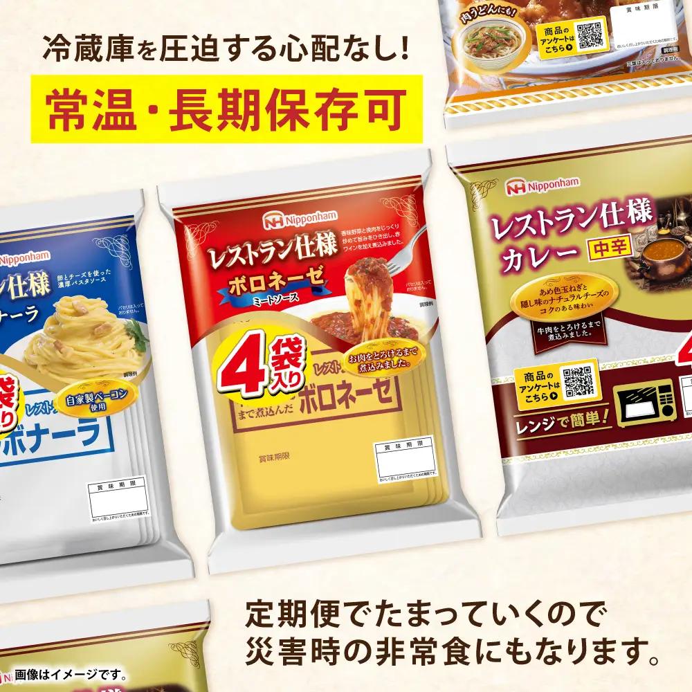 【6回定期便】仕送り定期便（バランスコース） 6種 200食分 / 小分け レトルト カレー レトルトカレー どんぶり 丼 パスタ パスタソース 簡単 温める　レンジ レンチン 仕送り 大学生 一人暮