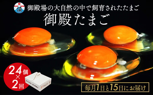 
《1日と15日にお届け》御殿たまご 赤たまご 24個入×月2回（破損保障含む）（6個入モウルドパック×4P入） ｜ 卵 タマゴ 玉子 たまごかけご飯 生卵 鶏卵 卵焼き 国産 御殿場産 ※北海道・沖縄・離島への配送不可
