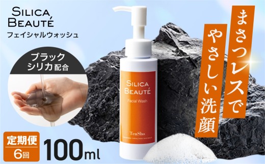 【6ヶ月定期便】シリカボーテ　フェイシャルウォッシュ100ｍL | 洗顔 美容 肌 北海道 札幌市