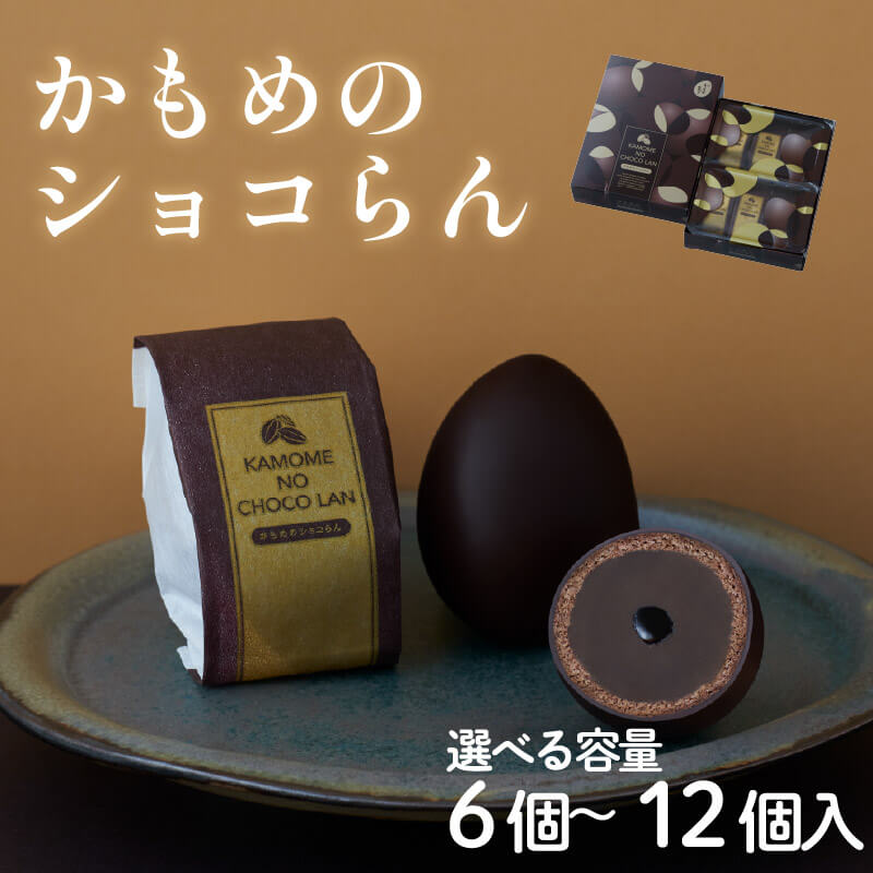 【ふるさと納税】 かもめのショコらん 6個入 選べる容量 1箱～2箱 お菓子 おかし スイーツ 洋菓子 銘菓 チョコレート チョコ ショコラ 焼き菓子 焼菓子 餡 おやつ お土産 ギフト 夏ギフト お中元 御中元 さいとう製菓 三陸 岩手県 大船渡市