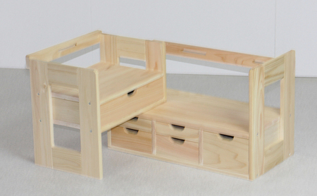 【ひのき本立て ワイドタイプ】 桧 無垢材仕上げ 伸縮式ウッド収納ラック本棚 重ね式72幅