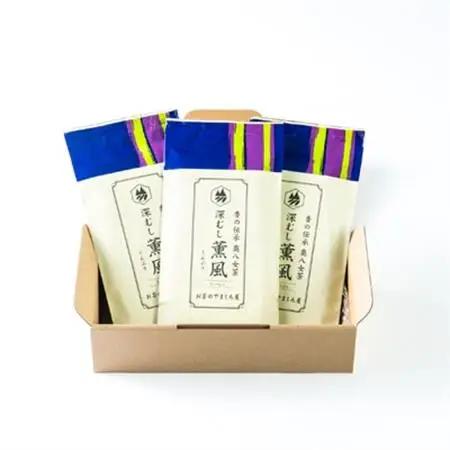 奥八女の新緑の風薫る・特上深蒸し茶薫風(冠せ茶) 100g×3本_飲料・ドリンク 茶葉・ティーバッグ 茶 _【1553963】