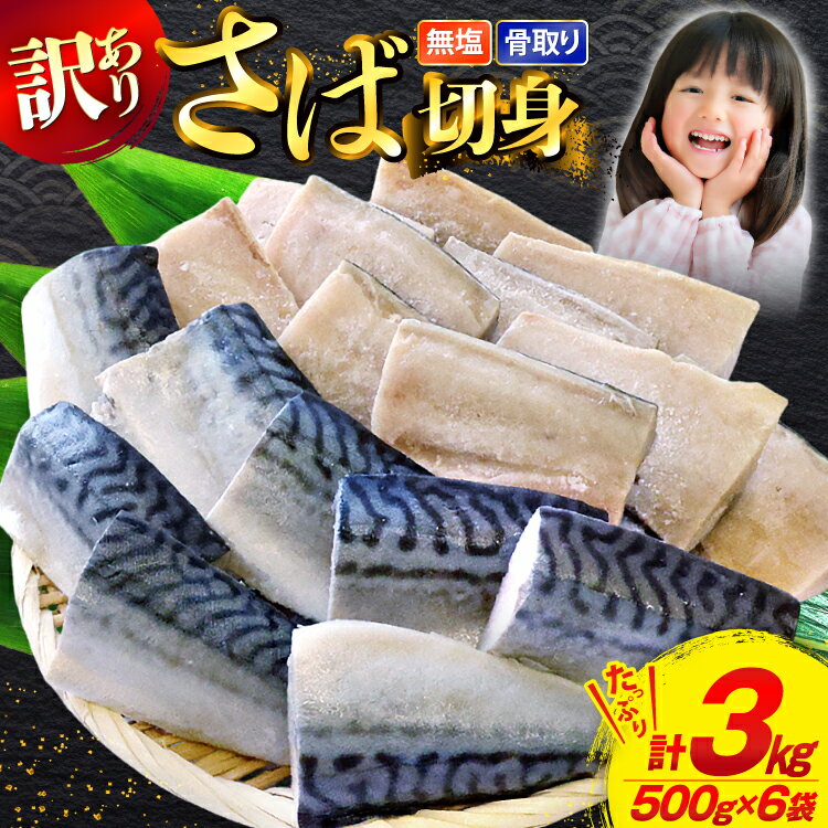 【ふるさと納税】 訳あり 骨取り トロ さば 切身 無添加 計3kg (500g×6p) 小分け 無塩[足利本店 宮城県 気仙沼市 20565813] さば 訳アリ 骨取 サバ 鯖 わけあり 鯖 トロサバ トロさば トロサバ