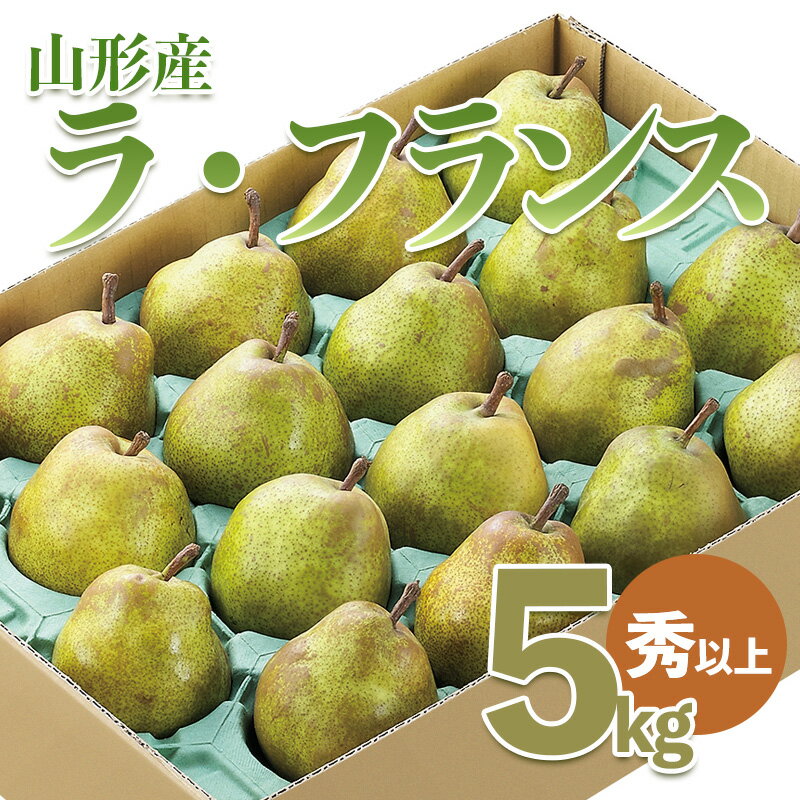 【ふるさと納税】山形市産 ラ・フランス 秀以上 5kg(18〜20玉） FZ21-931