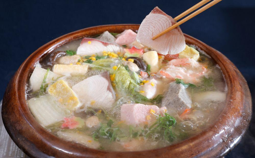 【京料理かじ】寒鰤・地蛤・ズワイ蟹 冬の京野菜 みぞれ雪鍋セット(2人前)［ 京都 料亭 人気 おすすめ 鍋 お取り寄せ 通販 送料無料 ふるさと納税 ］