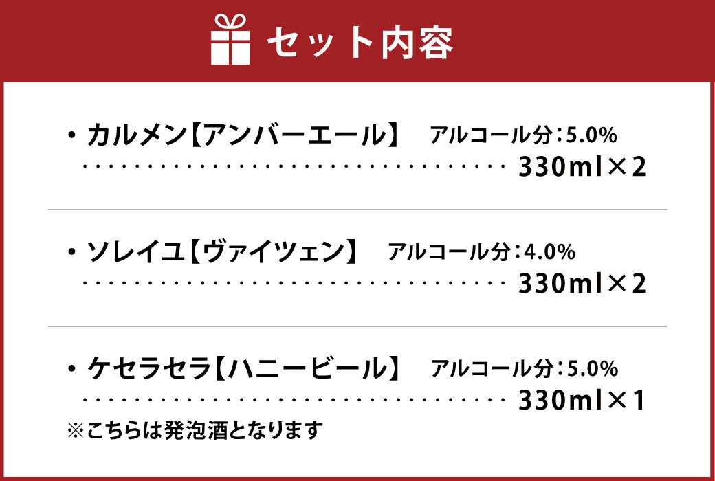 不知火海浪漫 麦酒 3種 5本セット