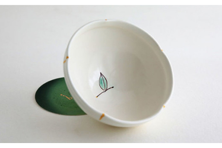 【美濃焼】お抹茶の器 雪月花茶遊び碗 つぼみ風（雪碗）【buzan 武山窯】食器 茶器 抹茶碗 茶道 お茶道具 布袋付き 桐箱入り ギフト プレゼント 贈り物 かわいい おしゃれ 送料無料 [MBA0