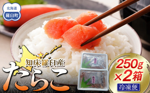 【数量限定】お徳用知床羅臼産たらこ 約250g×2箱