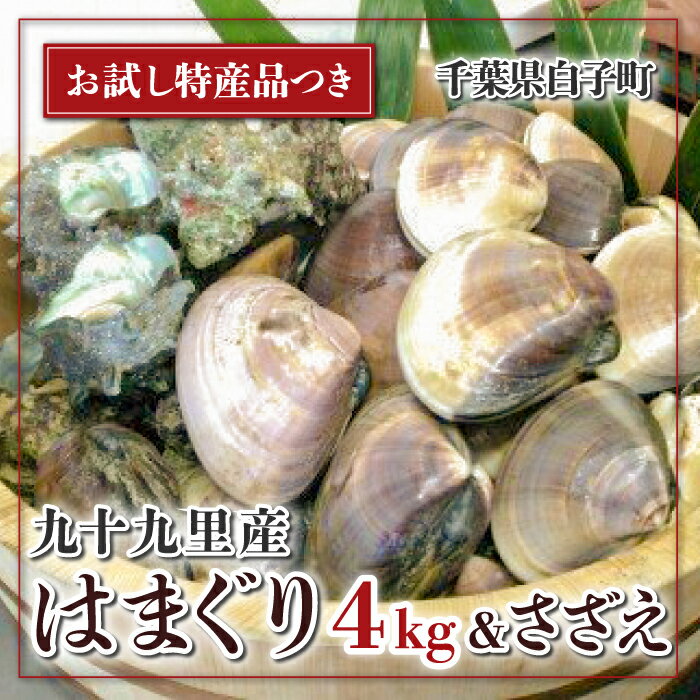 【ふるさと納税】九十九里産 大粒 天然はまぐり4.0kg&さざえセット ふるさと納税 はまぐり 蛤 天然 さざえ サザエ 節句 ひな祭り ひなまつり 手土産 送料無料 SHF005