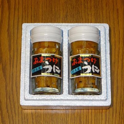 ふるさと納税 泊村 泊名産　あまづけうに(60g×2本)