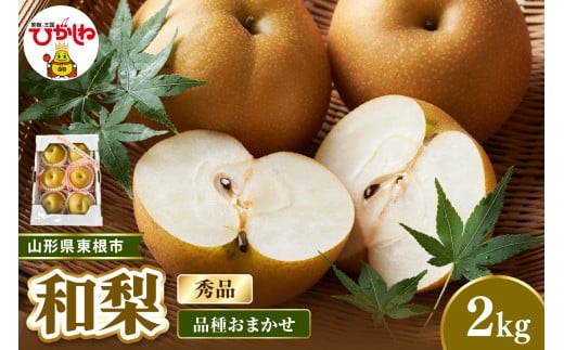 【2026年産 先行受付】東根市産和梨 約2kg(品種おまかせ) 秀品 ベジフルひがしね 山形県 東根市 hi104-016