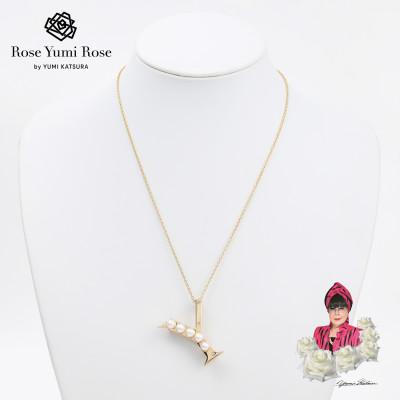 ふるさと納税 和泉市 【RoseYumiRose】イニシャルパールブローチペンダント『Y』