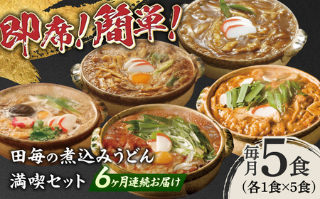 【6回定期便】岐阜の味 田毎の煮込みうどん満喫セット 即席 カンタン 麺　岐阜市 / ラボレムス[ANFP015]