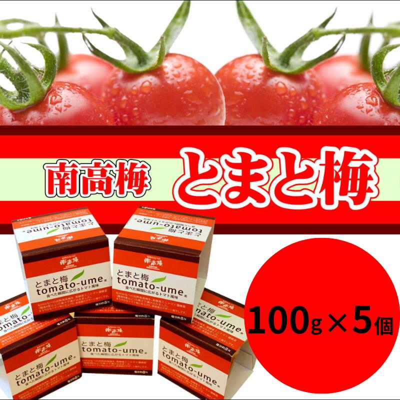【ふるさと納税】とまと梅tomato-ume 100g×5個 / 梅干し 梅干 梅