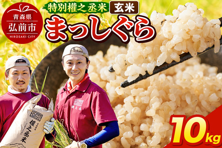 まっしぐら 10kg ［玄米］ 特別權之丞米 青森県産 令和7年産
