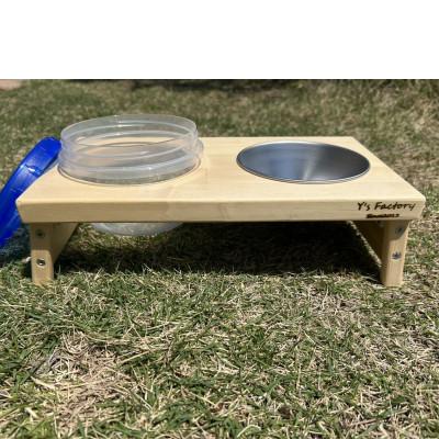 ふるさと納税 河内町 木製ドッグフードトレイホルダー |  | 02