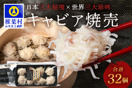 【ANA限定】【日本三大秘境×世界三大珍味】平家キャビアが焼売に！！キャビア焼売 8個入り×4パック 合計32個［宮崎 椎葉 ANAオリジナル ANA限定返礼品 国産 ちょうざめ チョウザメ しゅうまい シュウマイ 焼売 キャビア クリーミー ギフト 記念日 誕生日 お酒 魚介 珍味 加工品 冷凍 高級 贅沢 お取り寄せ ディナー パーティー おつまみ グルメ ギフト お祝い 贈り物 贈答 桐箱 希少］【SZ-133】