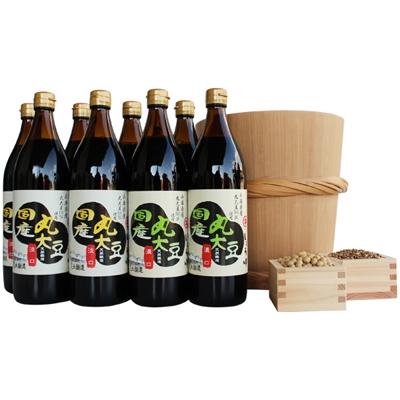 ふるさと納税 多可町 こだわりの国産丸大豆醤油(うす口4本、こい口5本)詰め合わせ　526