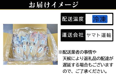 「お歳暮」昭徳の天日干し 1枚60g∼180g全10枚でお届けします 真あじ開き60g×4枚 真さば片身90g×2枚 かます開き80g×2枚 連子鯛開き180g×1枚 剣先いか開き70g×1枚 おかず