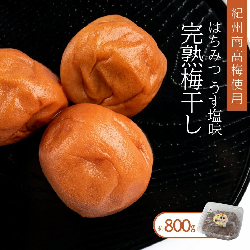 【ふるさと納税】 紀州南高梅使用　はちみつうす塩味完熟梅干し　約800g【準備でき次第、順次発送】【TM142】