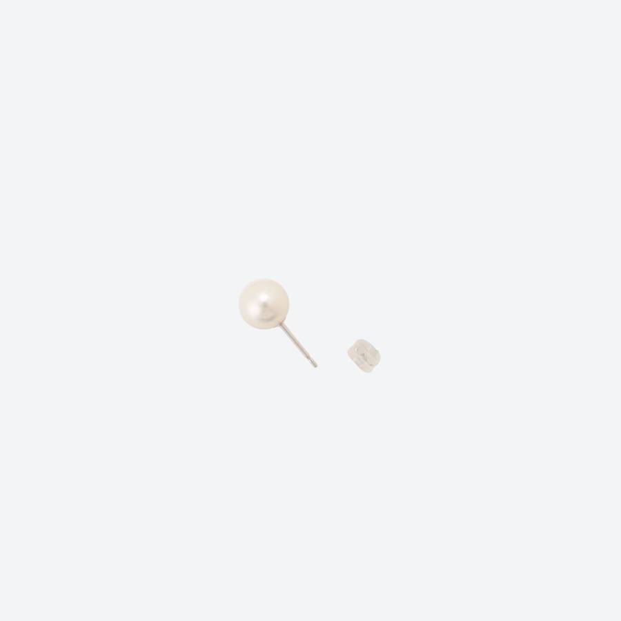 アコヤパール　ネックレス・ピアス（E8.0mm）セット (白）2(MKhp-014)