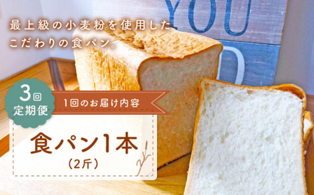 【3回定期便】 食パン 1本[CFL008] パン