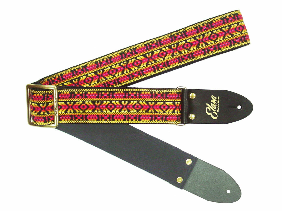 【ふるさと納税】【ギターストラップ】Elara Straps Chariklo Sunset Ultrasuede 郡上市 レザー 真鍮バックル ウルトラスエード プロ仕様 エレキ アコギ ベース Ksound 小林楽器店
