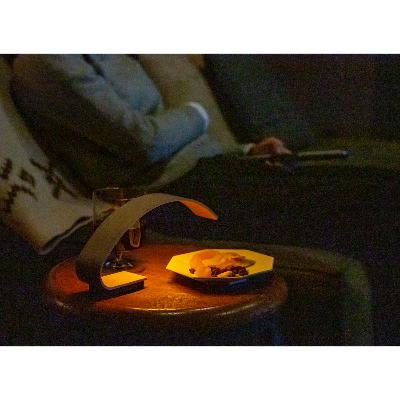 ふるさと納税 小千谷市 【雪国のブナ使用】ストーリオ タンザク ランプ アーチ型【曲げ木のテーブルランプ・USB充電式】 |  | 01