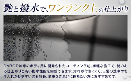 撥水 車体 ボディ 専用 コーティング剤 DoBGP 1本 30ml 株式会社筒丸《30日以内に出荷予定(土日祝除く)》福岡県 鞍手郡 鞍手町 はっすい 艶 ボディ専用 撥水コーティング剤 カー用品 