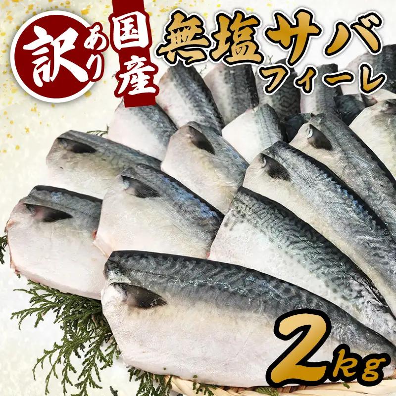 訳あり 無塩サバ フィレ 2kg さば 鯖