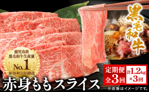 
                  ＜毎月定期便＞鹿児島県産 黒毛和牛 赤身ももスライス 1.2kg(枕崎市) FF0-0003 全3回_定期便 肉 牛肉 黒毛和牛 もも スライス 人気 おすすめ 送料無料 贈答 ギフト スターゼン 鹿児島県 枕崎市【4067746】
                