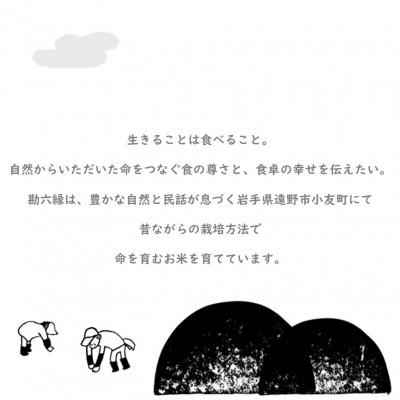 ふるさと納税 遠野市 【毎月定期便】ササニシキ 白米 精米 3kg 栽培期間中農薬不使用 岩手県 遠野市 勘六縁全3回 |  | 01