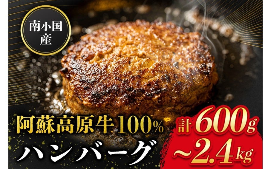 
                   南小国産 阿蘇高原牛 牛100% ハンバーグ 600g~2.4kg 贅沢 牛 牛肉 国産牛 ハンバーグ ハンバーグステーキ 150g 4個 6個 8個 12個 16個小分け 熊本県産 国産 贈答用 ギフト 味匠ハマダ 熊本 阿蘇 南小国町 送料無料
                