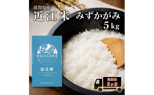 
                  【寄附額見直しました】 特A受賞歴 定期便 みずかがみ 5kg×3ヶ月 令和7年産 滋賀県豊郷町産 近江米 お米 白米 ごはん ライス 主食 炭水化物 おにぎり 定期 3回
                