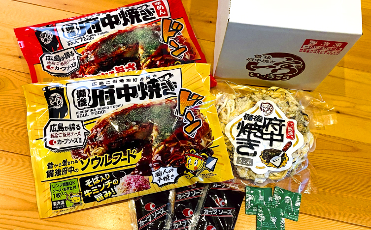 No.1175 【2ヵ月毎定期便　全3回】備後 府中焼き 麺くらべセット（3枚入り）