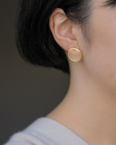 HARIO ピアス モスライン K10［HAA-MSL-P-K10］｜耐熱 ガラス アクセサリー ハリオ ランプワークファクトリー 職人 繊細 フォーマル カジュアル きれいめ おしゃれ 20代 30