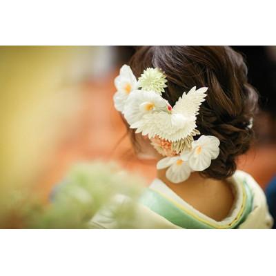 ふるさと納税 与謝野町 森の美しさを守る　与謝野ヒノキ木箱入りシルク100%つまみ細工ウエディングセット　京都丹後より |  | 01