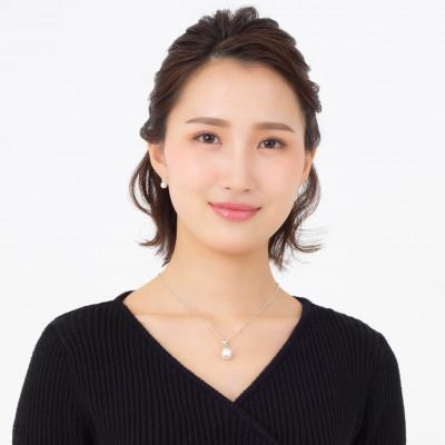 ふるさと納税 神戸市 【紫陽花】白蝶真珠(南洋真珠)ピンクトルマリン ブルートパーズ ホワイトゴールド ペンダントトップ |  | 02