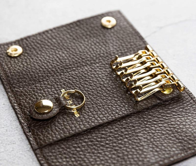 maf pinto (マフ ピント) キーケース チョコレート ADRIA LINE レザー 本革 日本製