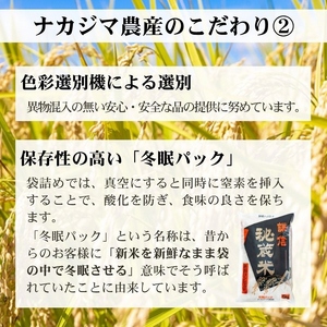 令和7年産 新潟県産 コシヒカリ 定期便（5kg×12回分） 謙信秘蔵米 真空 窒素挿入 冬眠パック 精米 上越市 上杉謙信