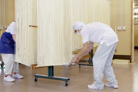 塩麦熟成法特許出願中 稲庭手延饂飩 黄金 150g×2束【(株)後文】[A9403]