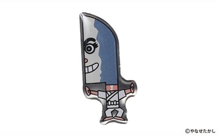 香美市イメージキャラクターピンバッジ（土佐打刃物タンちゃん） ピンバッジ バッジ やなせたかし やなせたかし先生デザイン 香美市限定 ふるさと納税限定 高知県 香美市