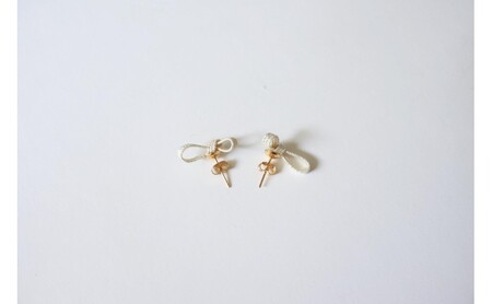 水引musubi耳飾り パール ピアス ［52211037］