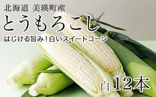 
            【先行予約】とうもろこし (白12本)  スイートコーン <令和8年産 >美瑛選果 | とうもろこし コーン とうきび 野菜 ベジタブル 産地直送 送料無料 北海道 道産[016-88]
          