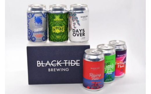 6回 定期便 BTB クラフトビール 6缶セット【総計36缶】/ BLACK TIDE BREWING / 宮城県 気仙沼市