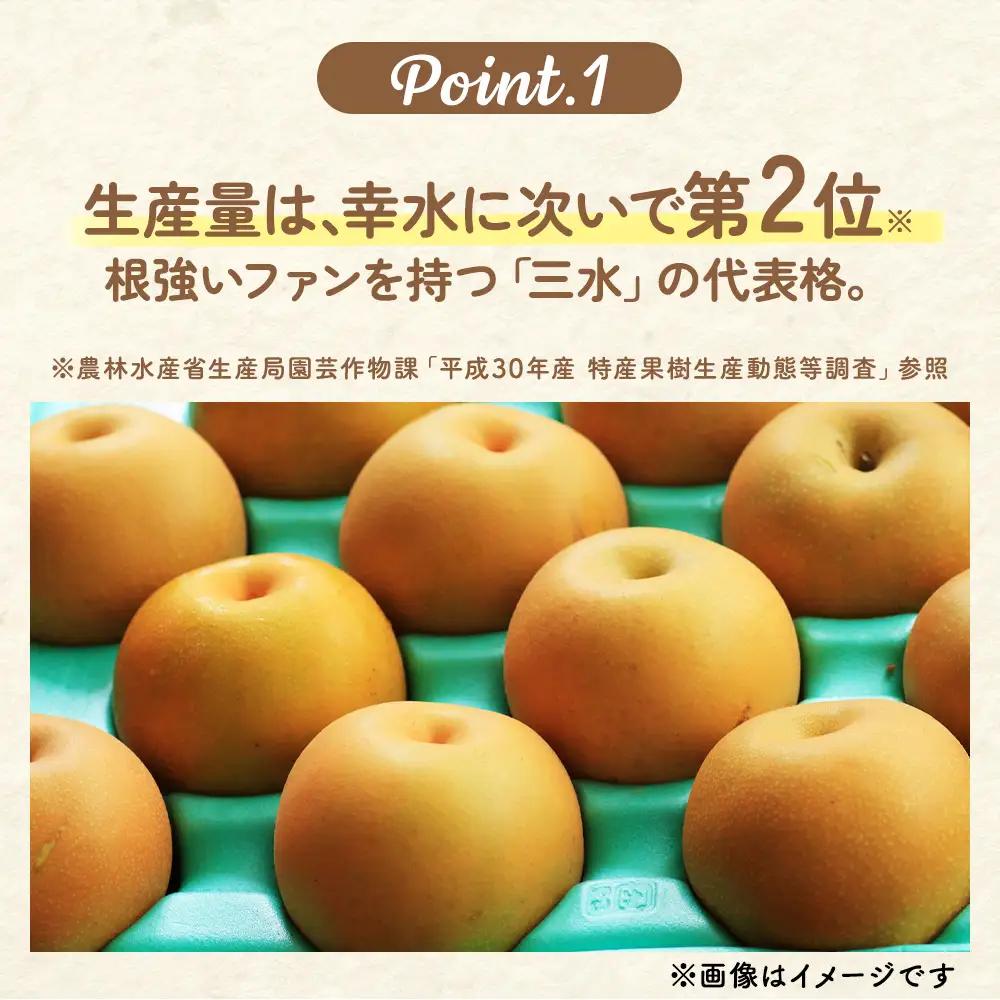 【ふるなびWEEK対象】【先行予約】梨(にっこり) 4玉～7玉入り×1箱 (4.5kg以上) ※2026年10月上旬～11月下旬頃に順次発送予定