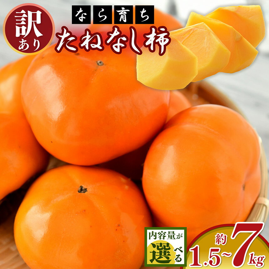 【ふるさと納税】【なら育ち 益田農園】 たねなし柿 訳アリ ｜ フルーツ 果物 くだもの ご 家庭用 種なし 柿 かき カキ 柿 奈良県 五條市