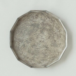 有田焼 かすり筋目雲銀 十二角プレート 松尾陶器 A25-285_イメージ2
